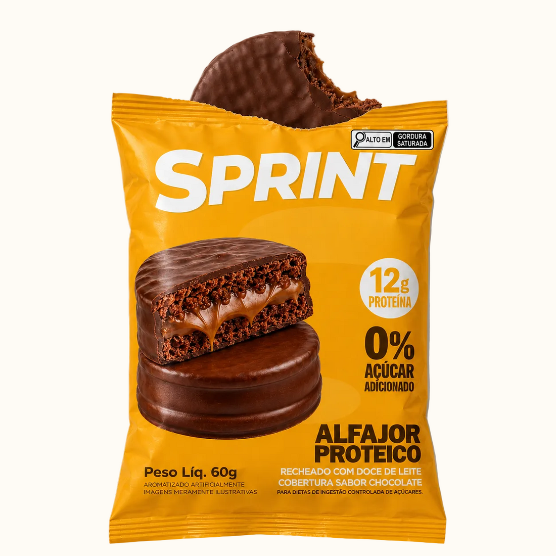 ALFAJOR PROTEICO - CAIXA X10