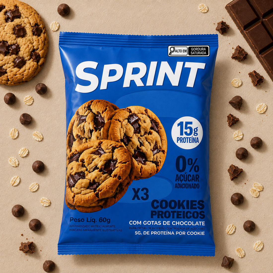 COOKIES PROTEICOS X3 - CAIXA X10